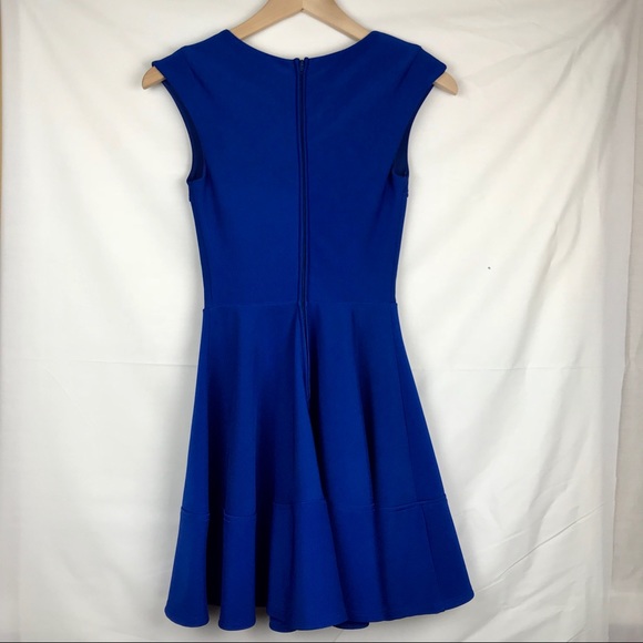 Guess Fit n Flare Skater Dress Royal Blue - Picture 2 of 7